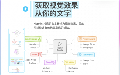Napkin AI：一图胜千言，复杂文本一键可视化的视觉内容利器