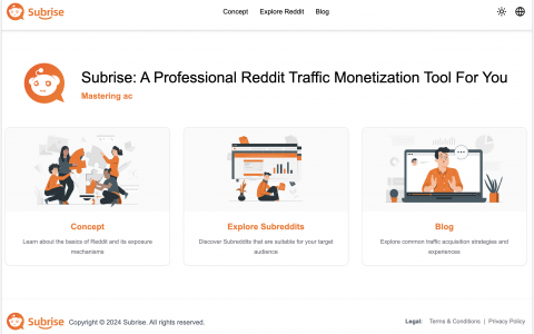 Subrise - 给中国出海开发者的Reddit流量掘金工具