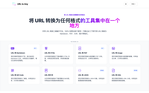 想快速转换网页格式？URLtoAny满足你的全部需求！