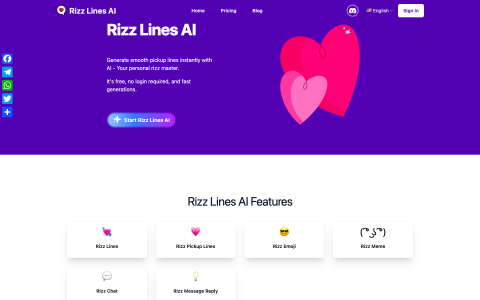 Rizz Lines AI：打造完美搭讪台词的AI约会助手