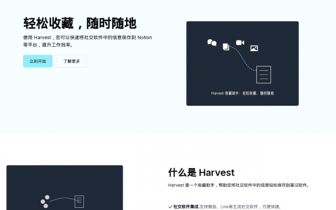 整理信息太麻烦？Harvest实现信息收藏与归档的完美闭环