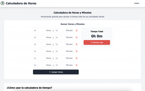 轻松计算时间——Calculadora de Horas
