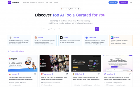 想找到最适合你的 AI 工具？TopHub.ai 让你不再踩坑！