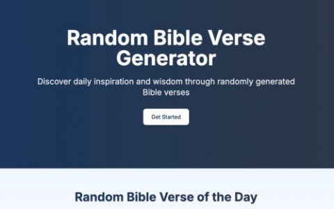 random bible verse generator
