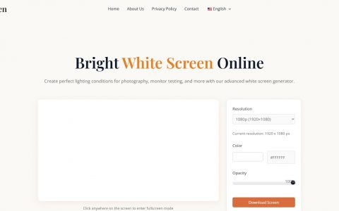 White Screen Online