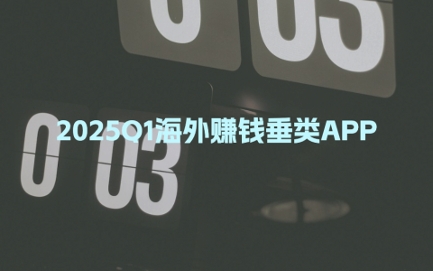 2025Q1海外赚钱垂类APP