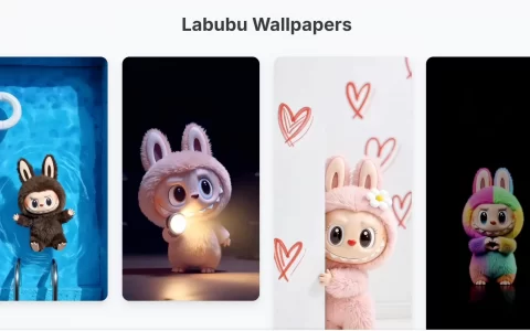 🎨 Labubu 萌力来袭！你的专属高清壁纸库上线啦！