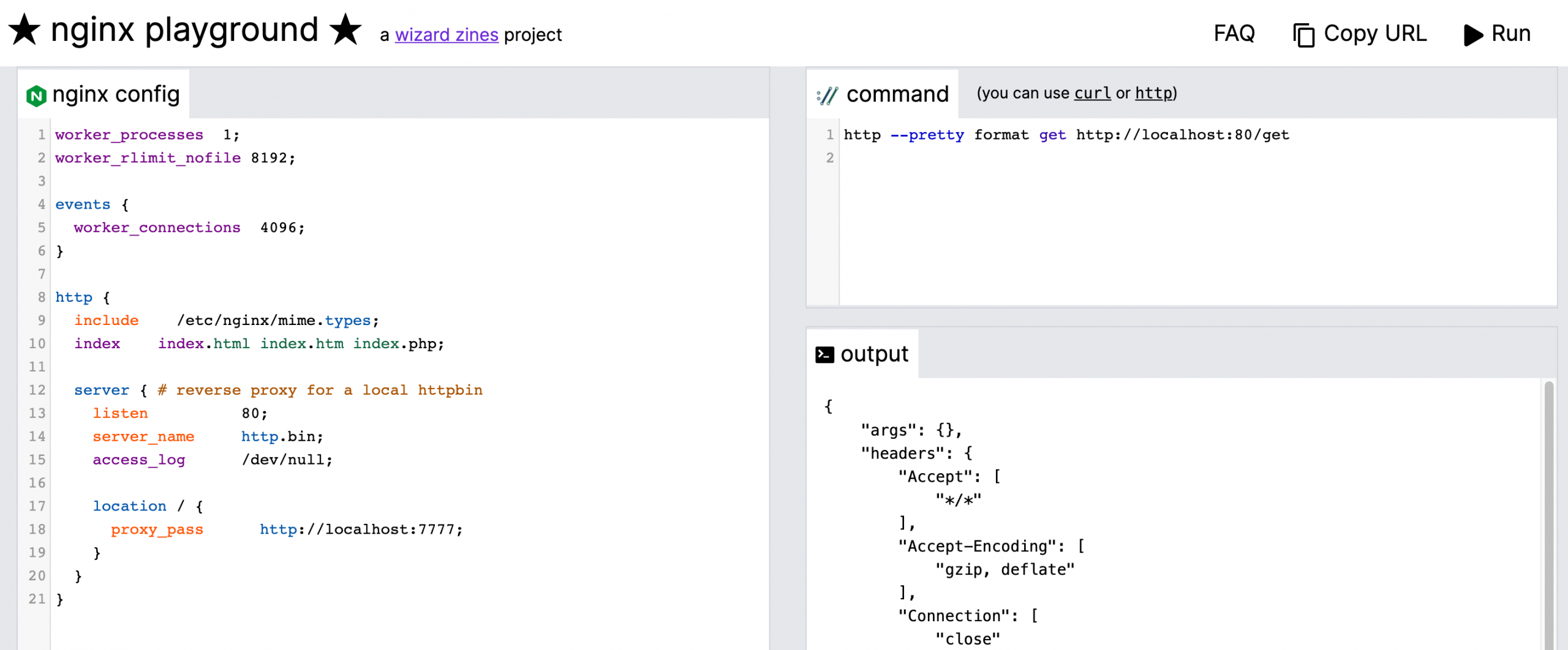 nginx playground