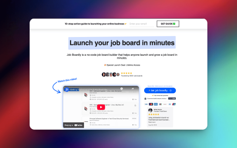 Job Boardly-几分钟搭建招聘网站
