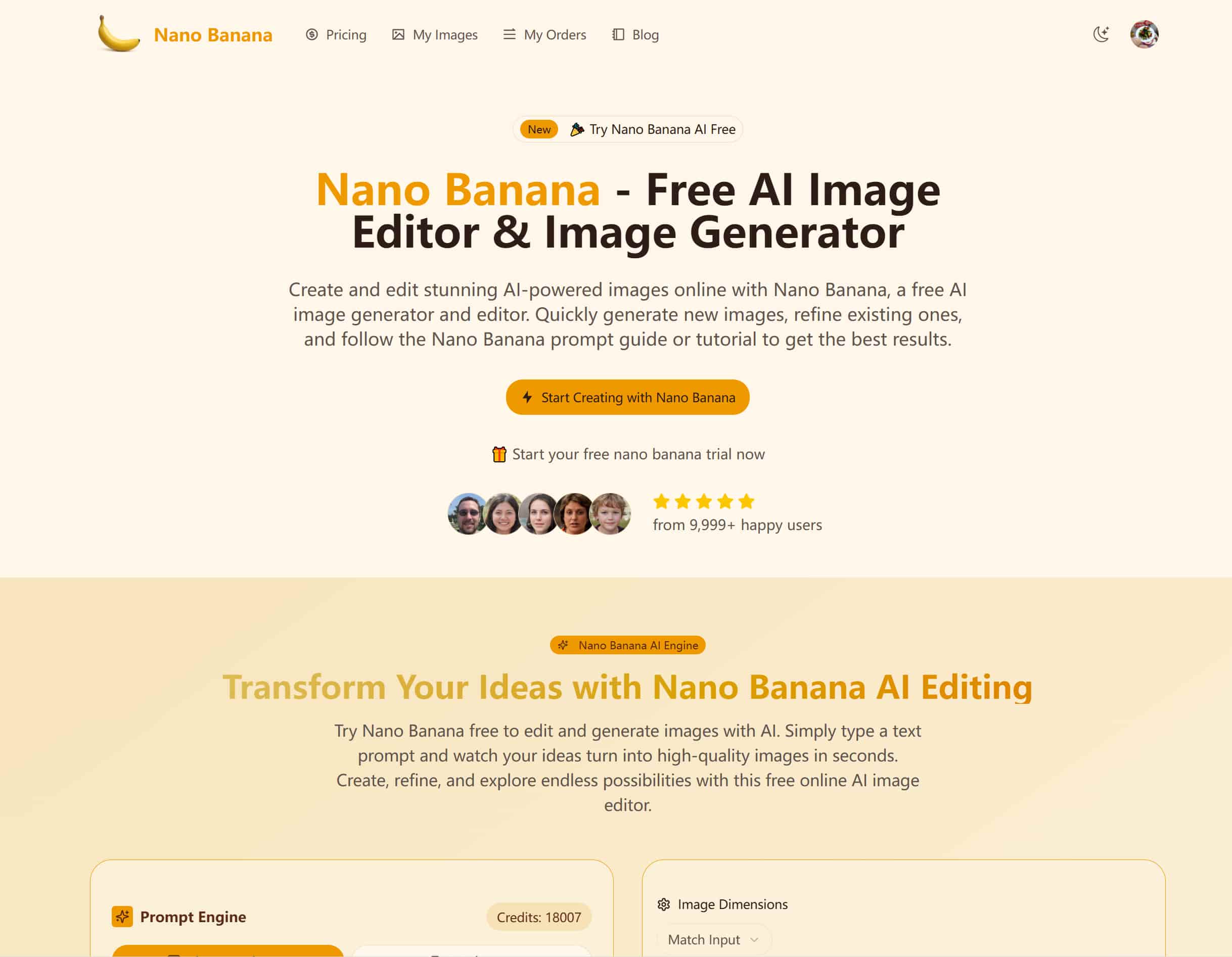 Nano Banana site