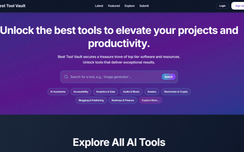 Best Tool Vault-AI 工具导航站