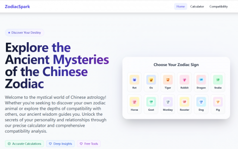 生肖火花——生肖的计算与配对