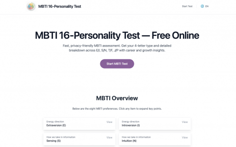 Personalities Test – Free 16 Personalities (MBTI) Personality Test Online
