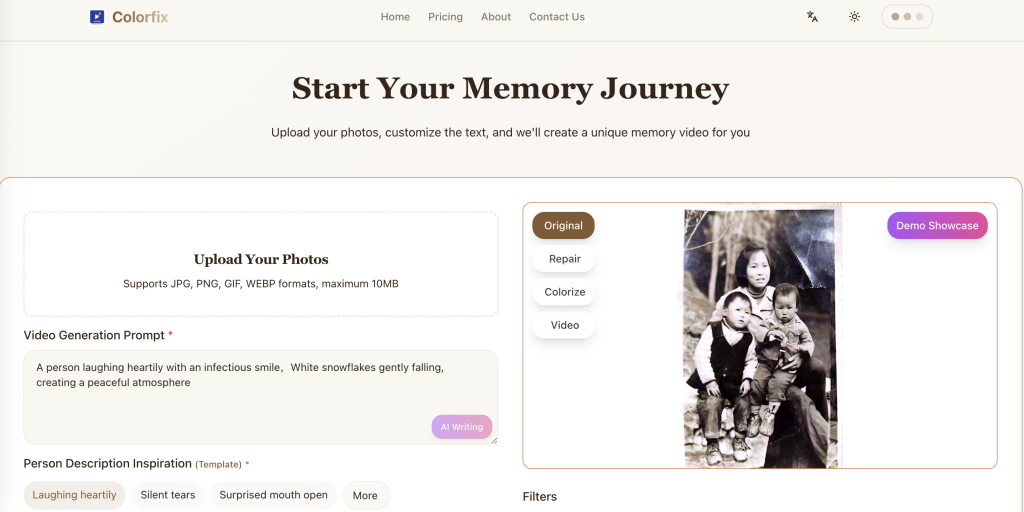 Memories Reborn: How ColorsFix Turned My Grandma’s Faded Photo into a Living Video