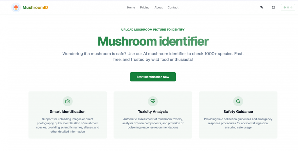 MushroomCheck: AI-Powered Fungi Identification for Safe Outdoor Exploration ||AI Tool Navigation || Complete Collection of Artificial Intelligence Tools || AI Toolbox