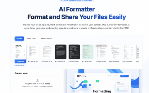 AI Formatter-基于 AI 的文档格式化平台