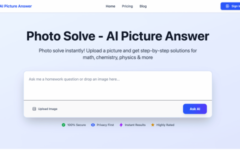 Ai Picture Answer-AI 识别打印文字和手写题目