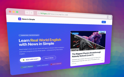 News In Simple：当新闻、数据与 AI 成为你的语言私教
