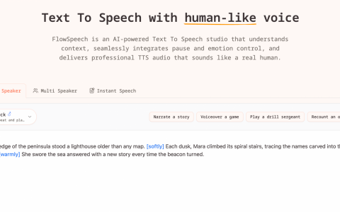 Text To Speech with human-like voice