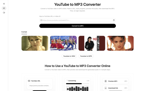我做了一个更聚焦的小工具：YouTube to MP3