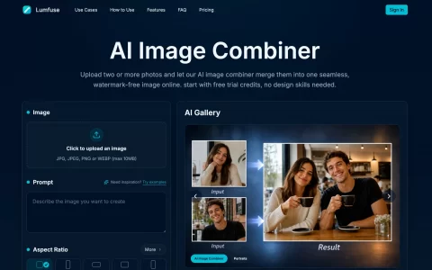 我开发了一个 AI 图片合并工具