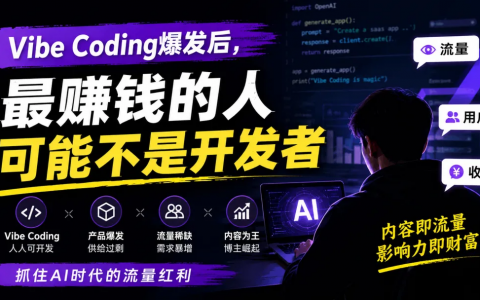 Vibe Coding爆发后，最赚钱的人可能不是开发者
