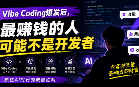 Vibe Coding爆发后，最赚钱的人可能不是开发者